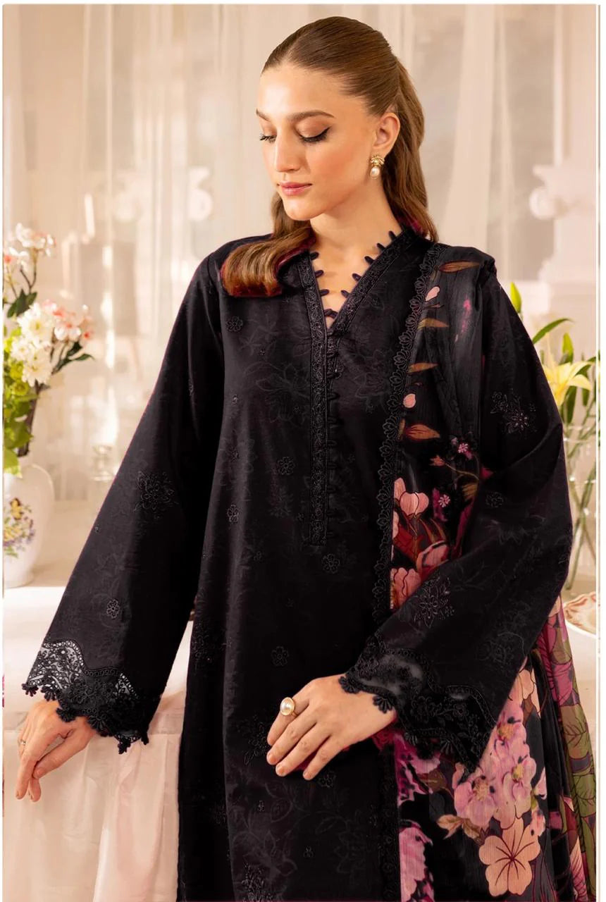 FRASHA DHANAK EMBROIDERY DRESS 3 PIECE 2360