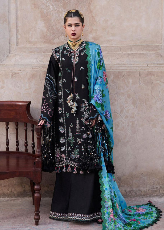 HUSSAIN REHAR DHANAK EMBROIDERY DRESS 3 PIECE 2365