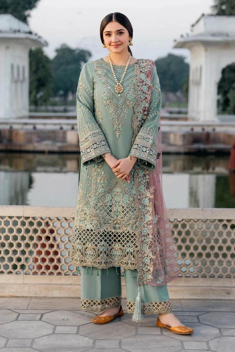 IMROZIA SOFT ORGANZA HEAVILY EMBROIDERY DRESS 3 PIECE 2376