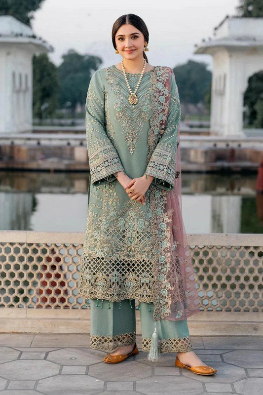IMROZIA SOFT ORGANZA HEAVILY EMBROIDERY DRESS 3 PIECE 2376